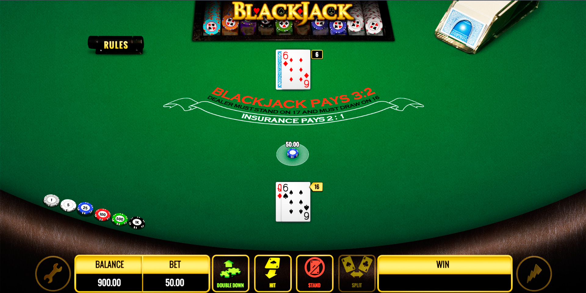 play in blackjack online